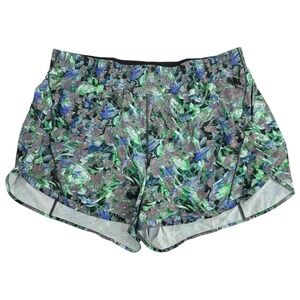 Lululemon Track That Mid-Rise Lined Short 5" Rapid Flourish Multi 18‎ LW7BOLS